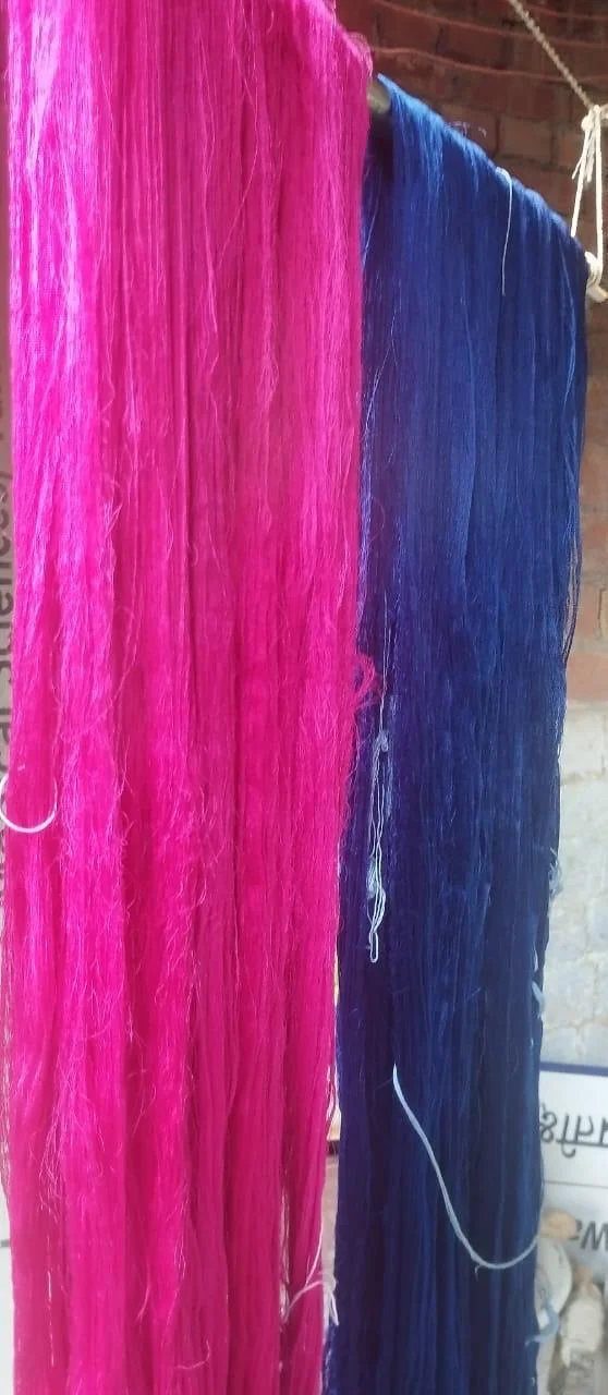Drying of yarn for Utsav stole